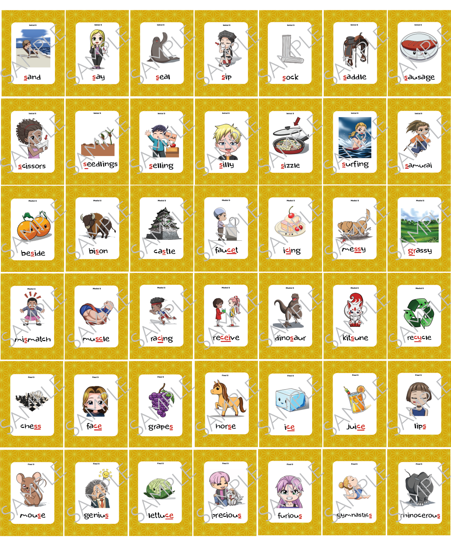 S Articulation Playing Cards